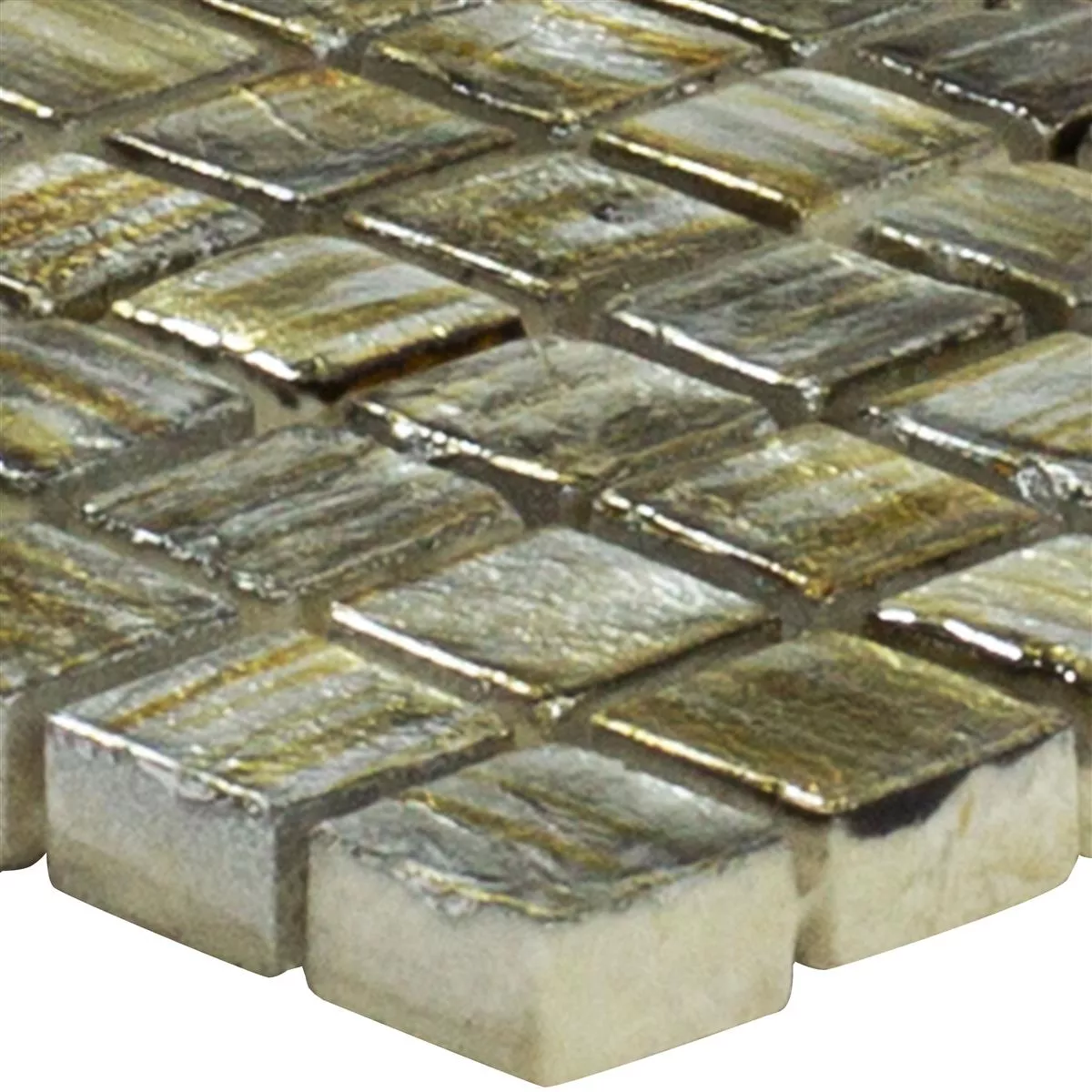 Natural Stone Mosaic Tiles Honeylake Gold Silver
