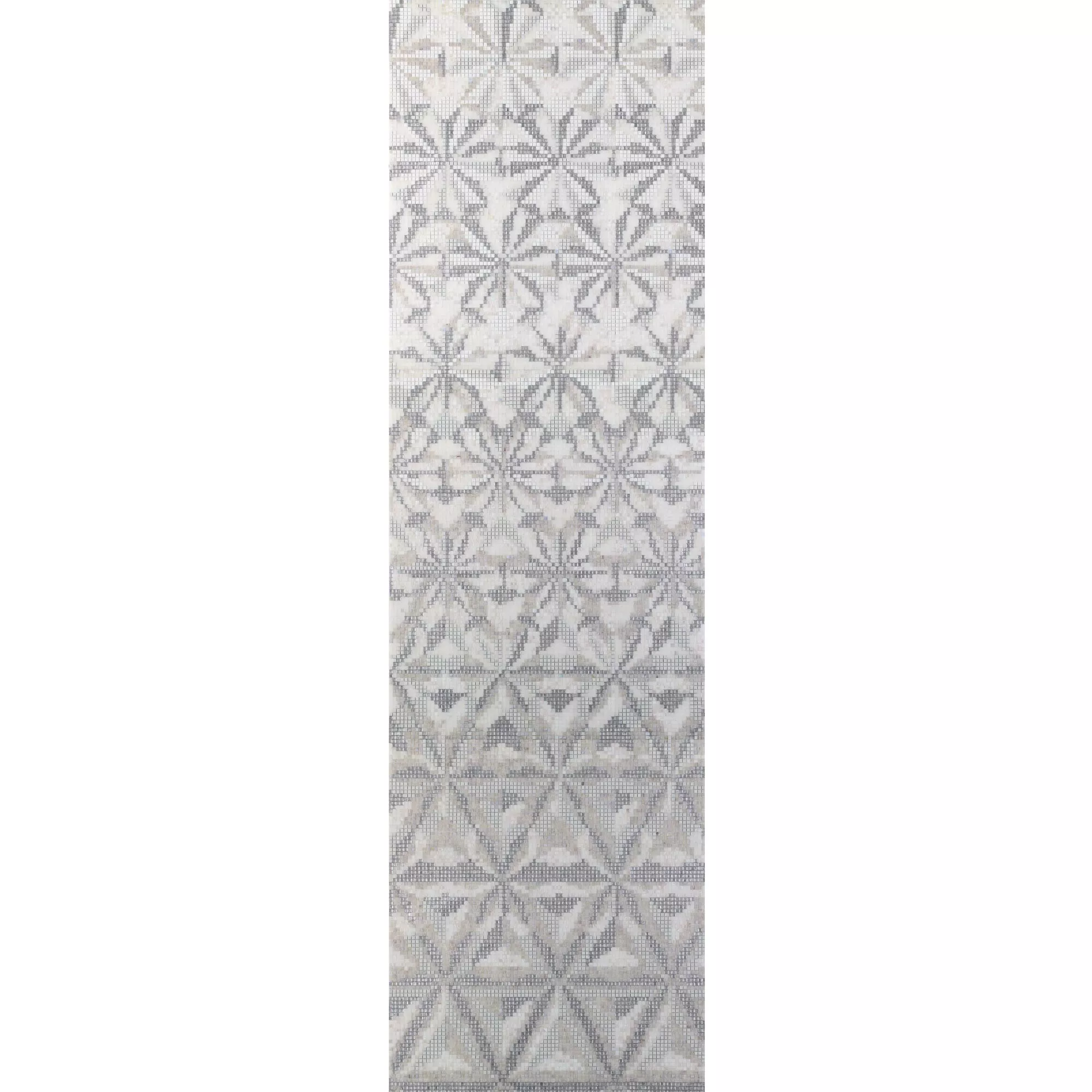 Glass Mosaic Picture Magicflower White 110x240cm