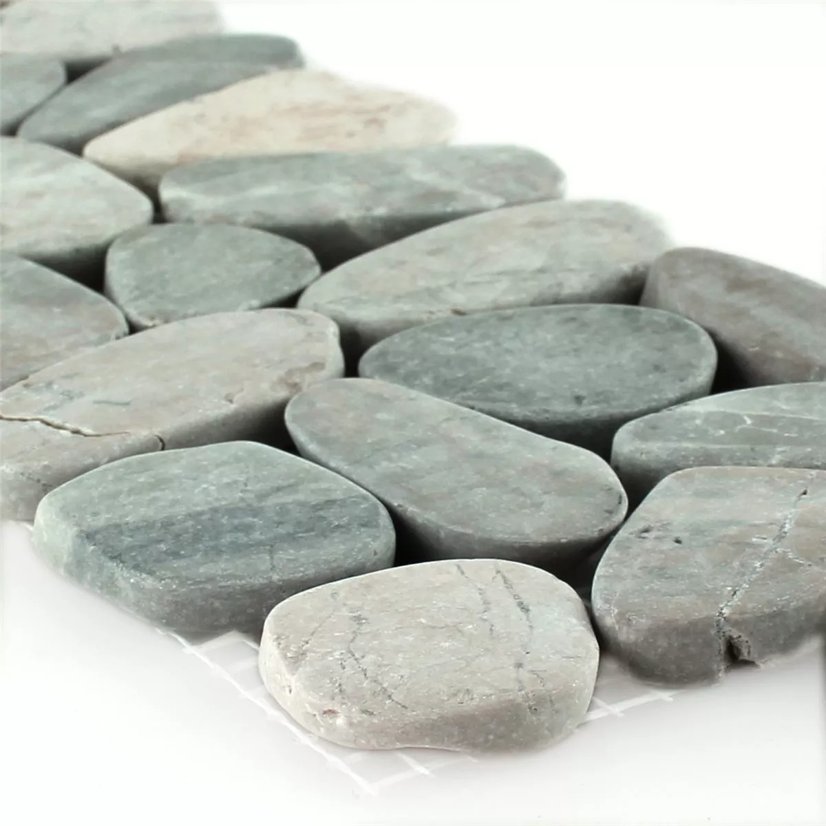 River Pebbles Border 10x30cm Light Grey Pebbles River Pebbles Border 10x30cm Light Grey Pebbles