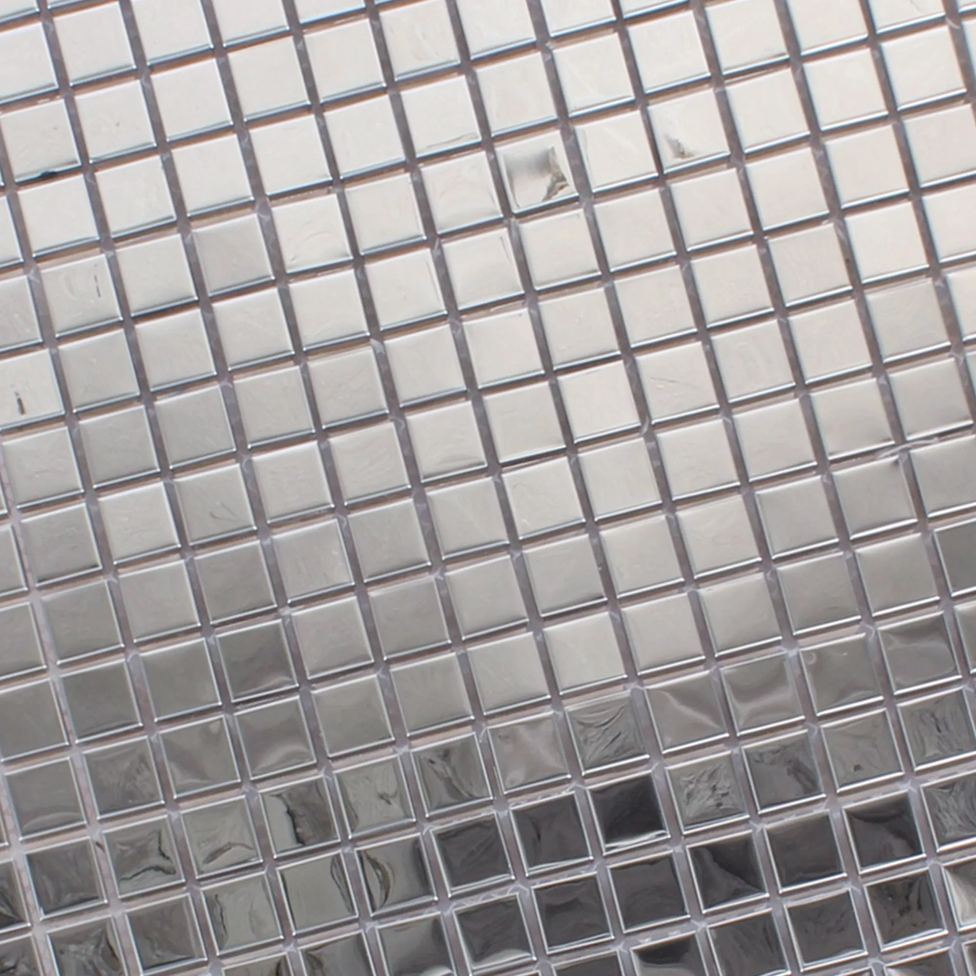 Stainless Steel Mosaic Tiles Glossy Square 15
