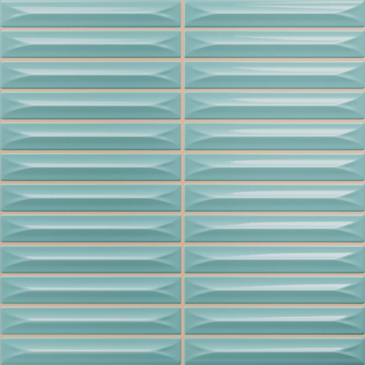 Bevel Sky Blue Glossy Sticks 20x20 cm