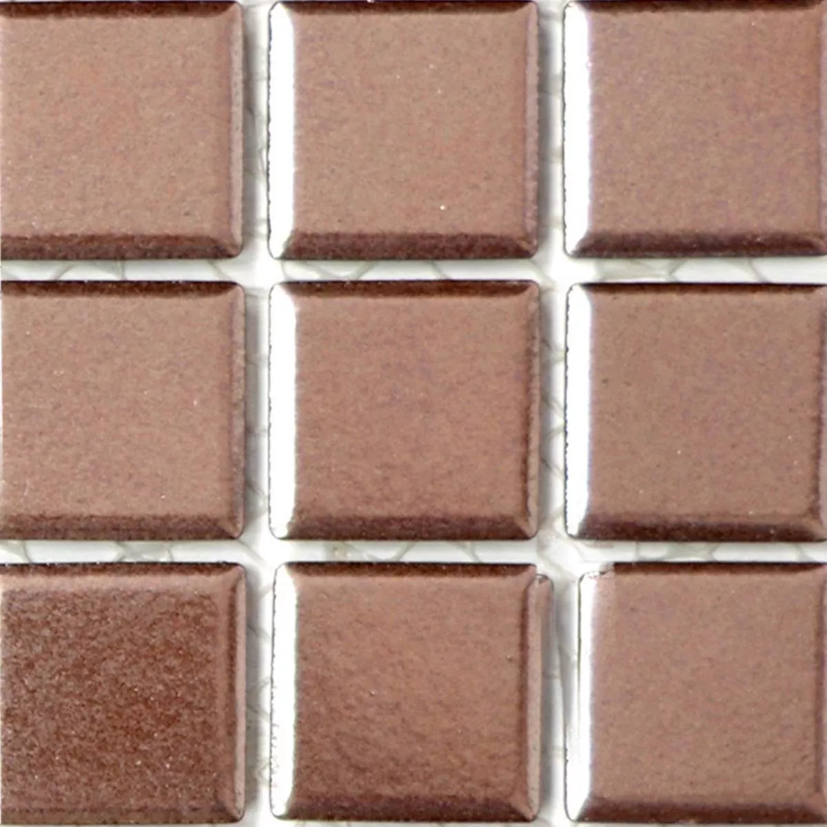 Sample Ceramic Mosaic Tiles Zando Copper Square