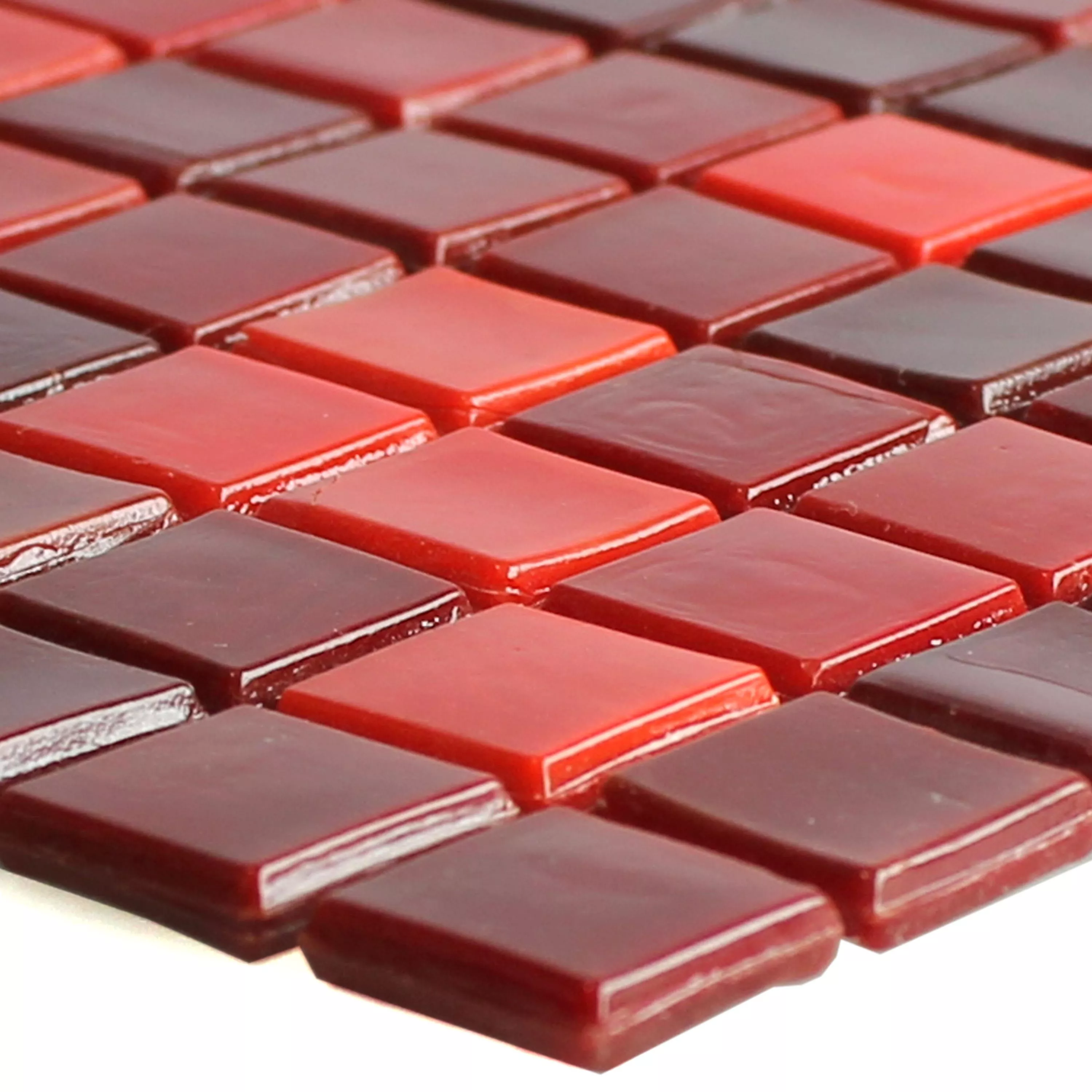 Sample Glass Mosaictiles Rexford Nacre Effect Red