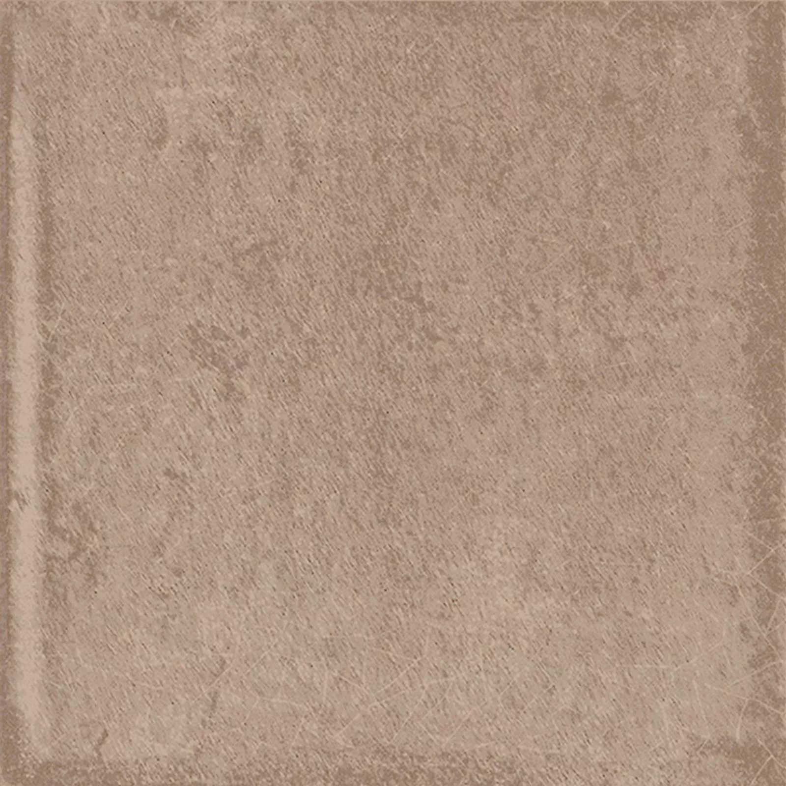 Sample Wall Tiles Maestro Waved Glossy Light Brown 15x15cm