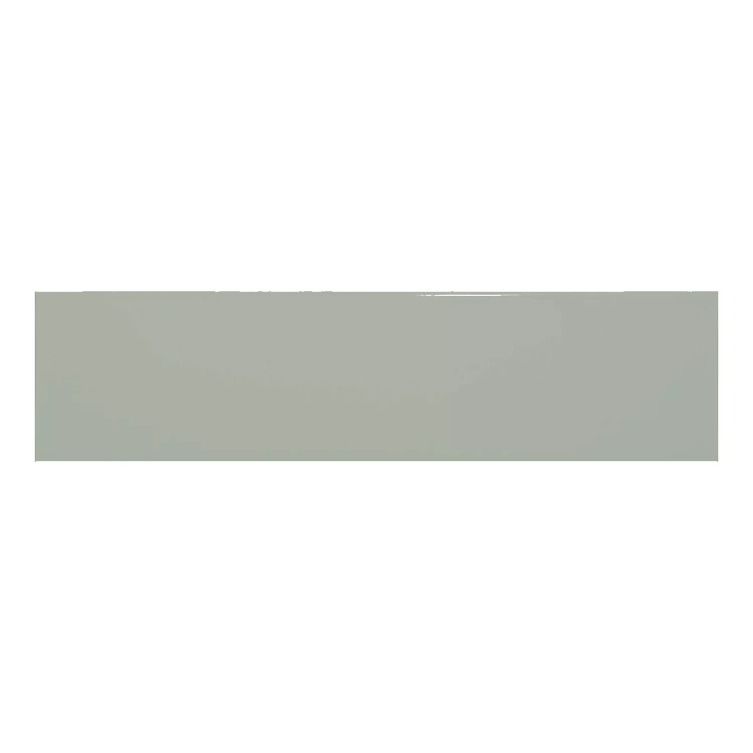 Metro tile Green Glossy 7,5x30 cm Without Facet Swissland Sage