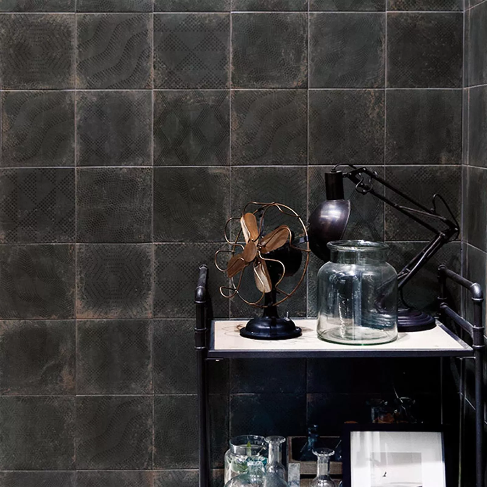 Wall Tile Vedel Mat 20x20cm Black