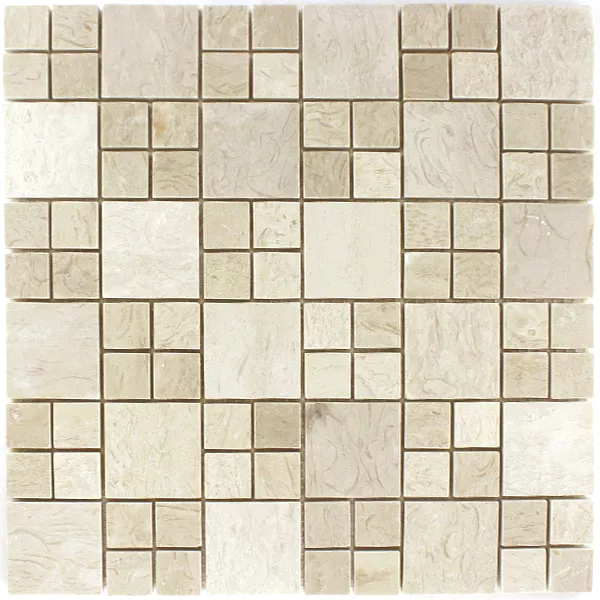 Mosaic Tiles Marble Elegance Beige Polished