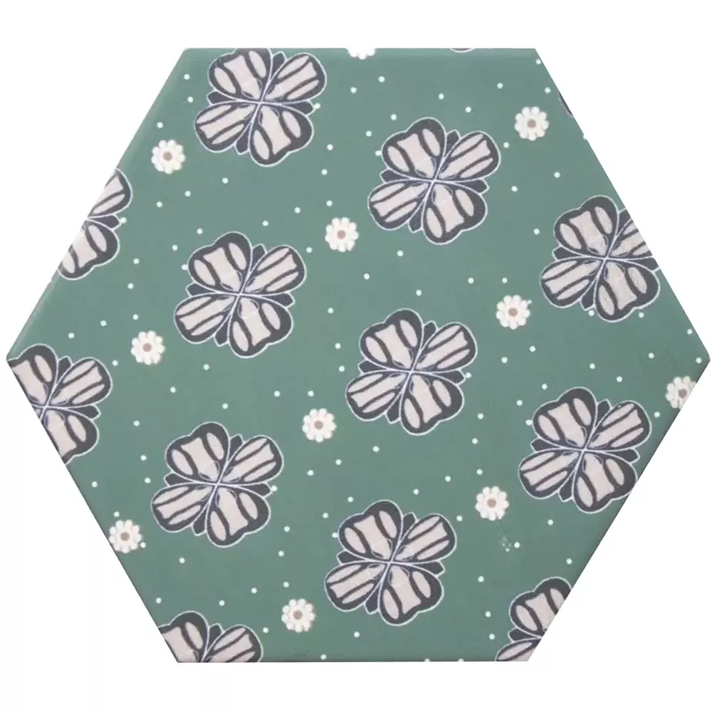 Porcelain Stoneware Tiles Modena Hexagon Decor 7