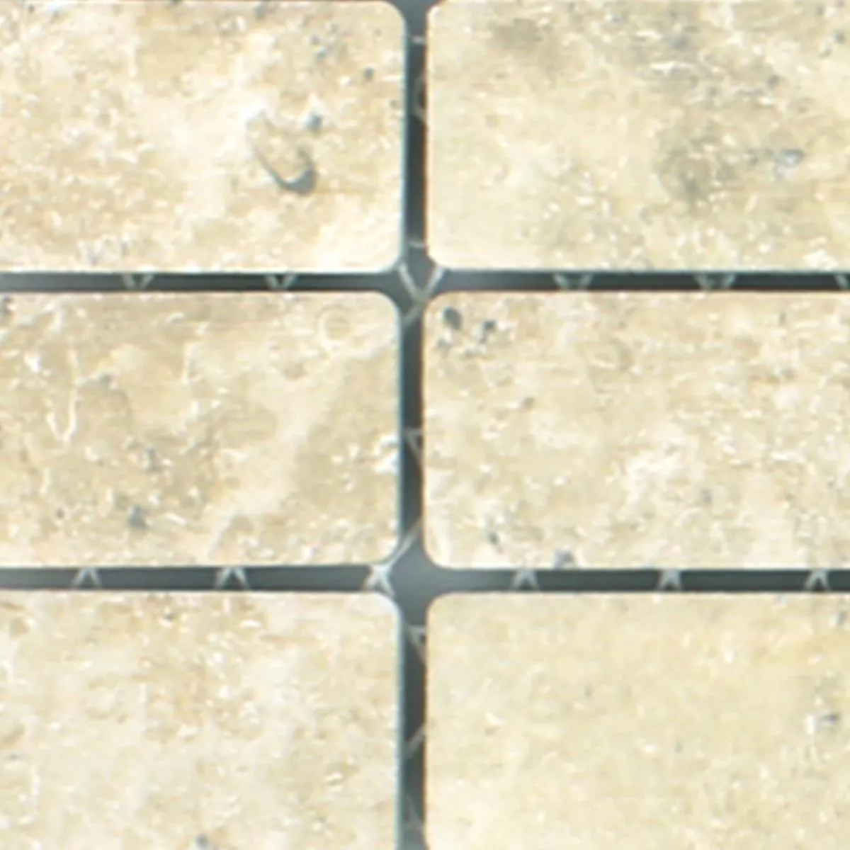 Sample Mosaic Tiles Ceramic Stone Optic Chorol Beige