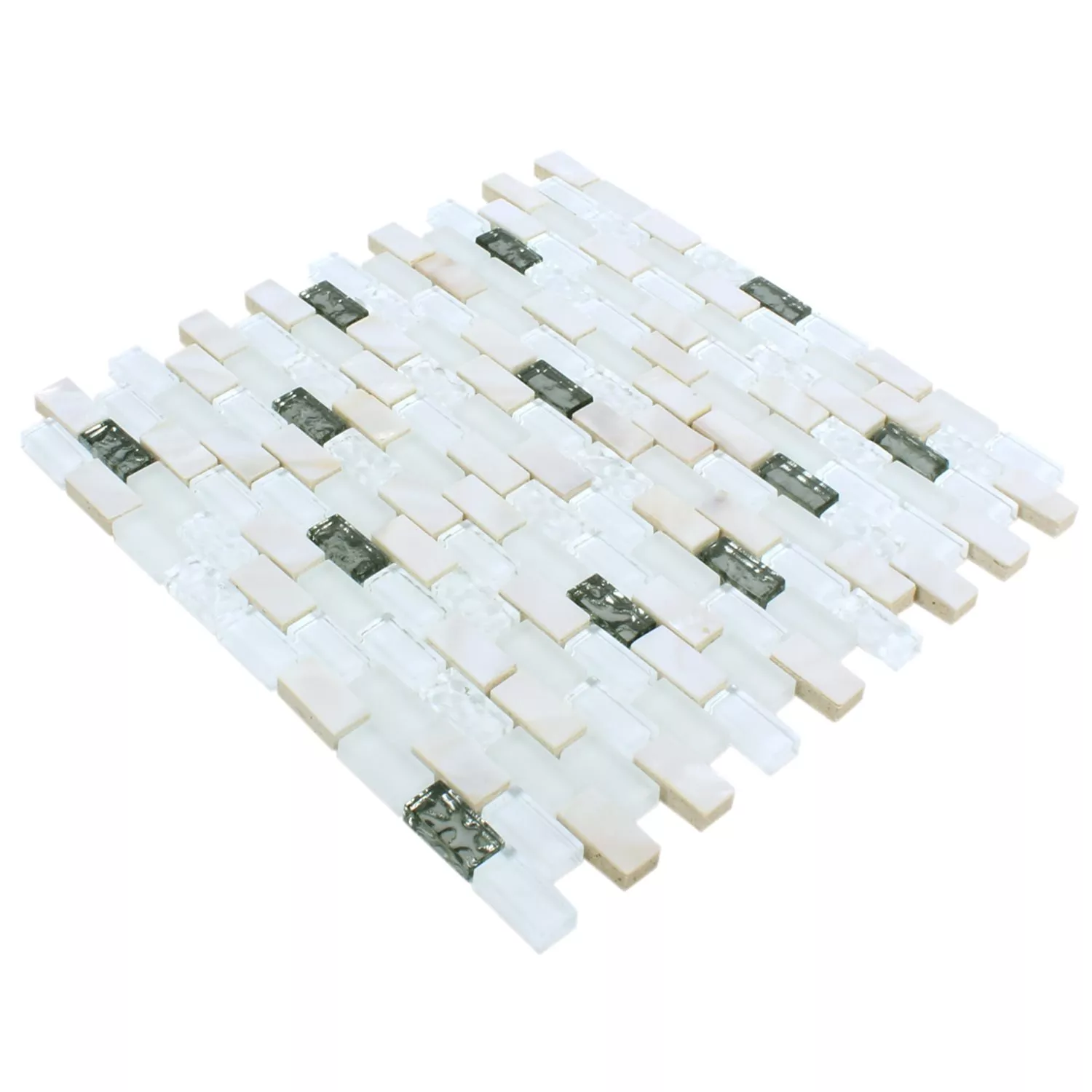 Sample Mosaic Tiles Saltanat White