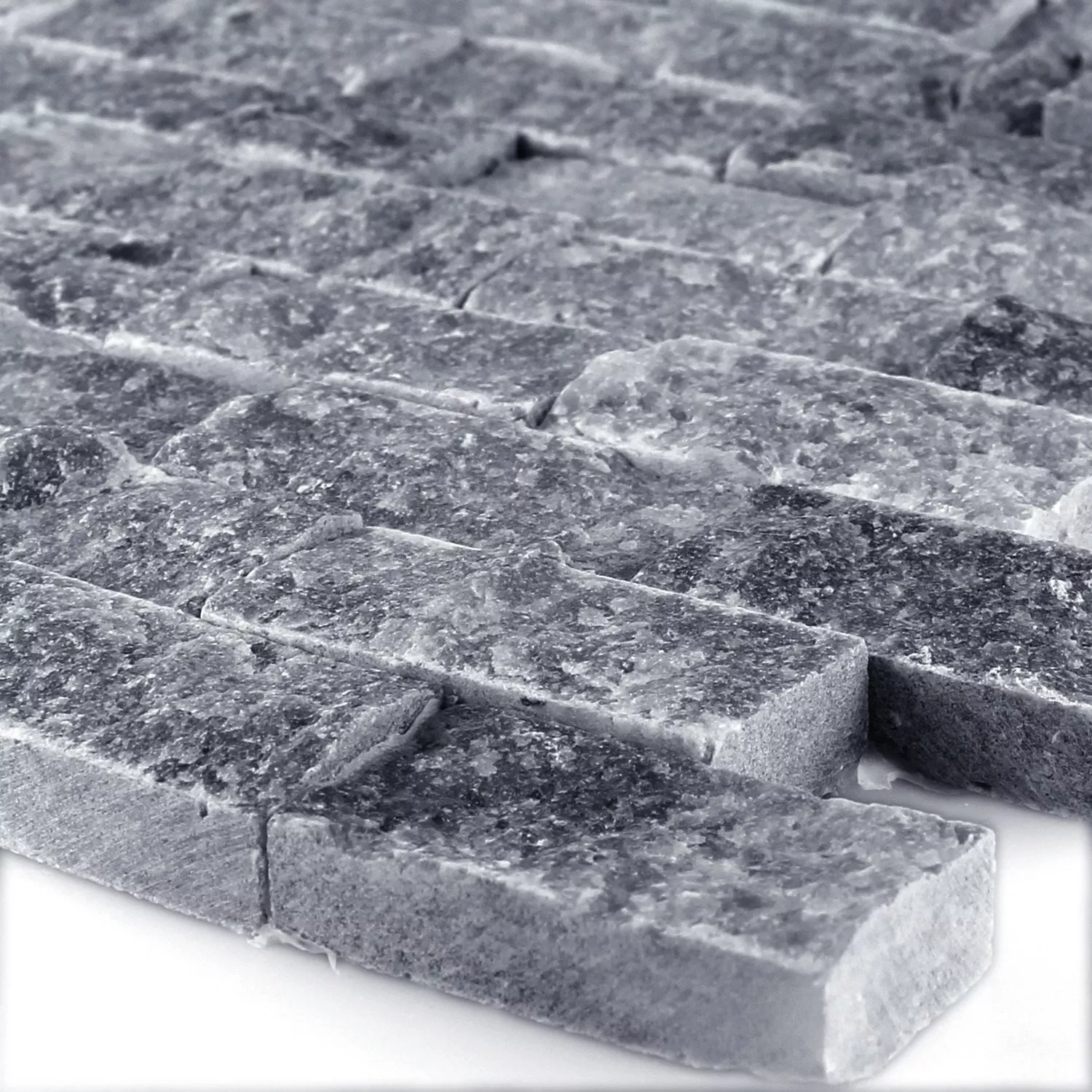Natural Stone Mosaic Marble Visso Nero 3D Natural Stone Mosaic Marble Visso Nero 3D