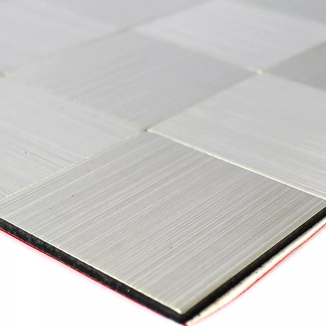 Sample Self Adhesive Metal Mosaic Tiles Silver