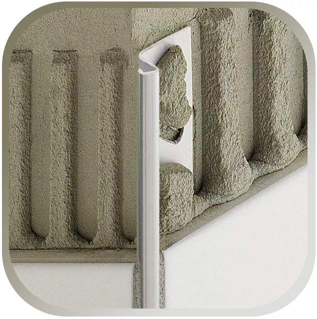 Decorative profile End profile made of stainless steel Decorative profile End profile made of stainless steel