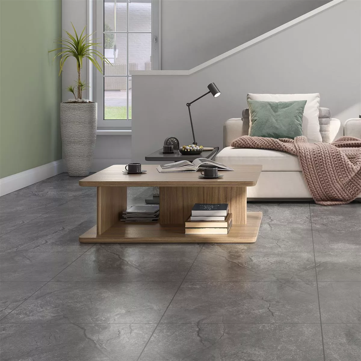 Sample Floor Tiles Pangea Marble Optic Mat Grey 60x60cm