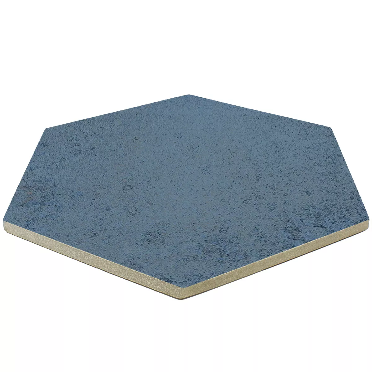 Porcelain Stoneware Swimming Pool Tiles Palencia Blue Hexagon