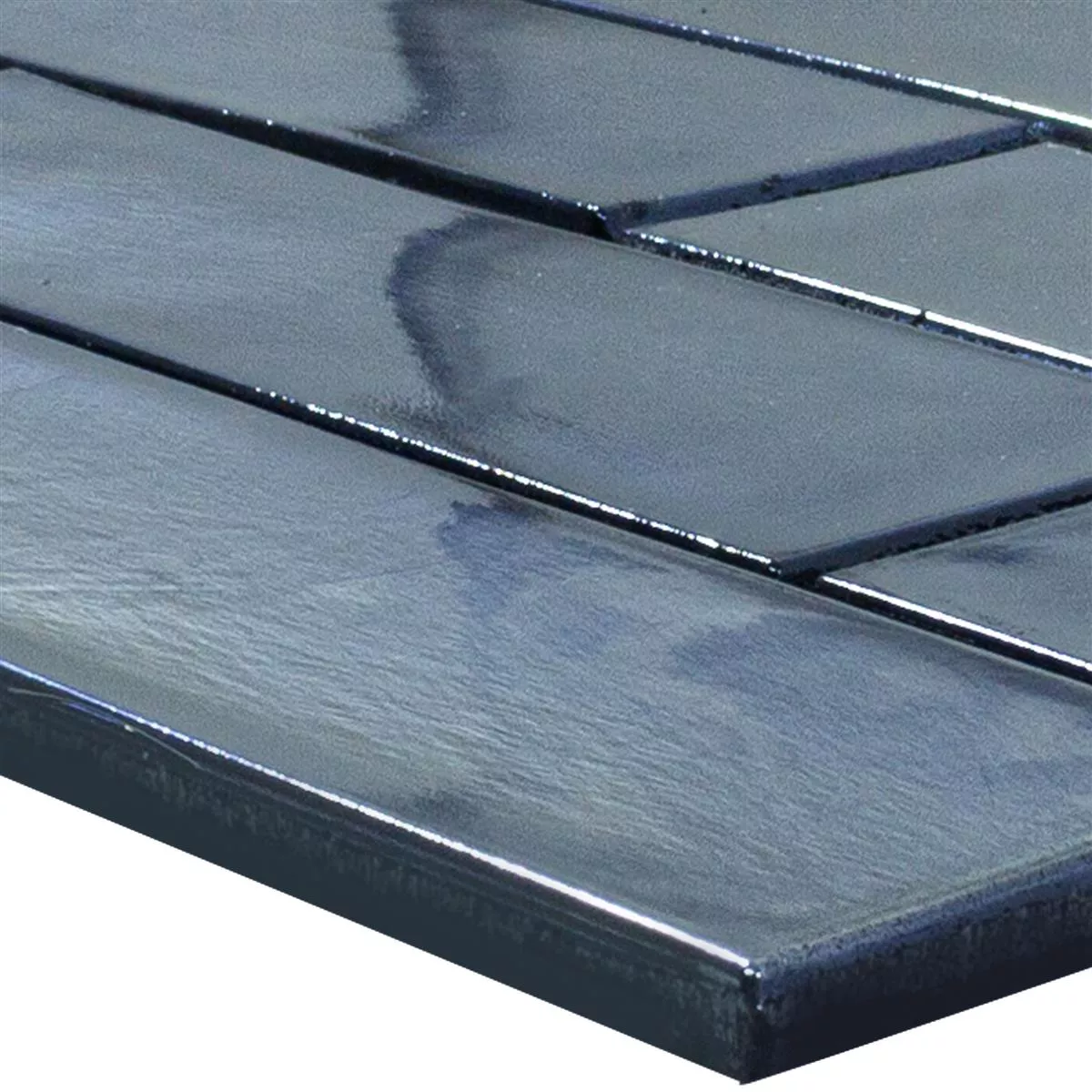 Glass Mosaic Tiles Andalucia Brick Black Glass Mosaic Tiles Andalucia Brick Black