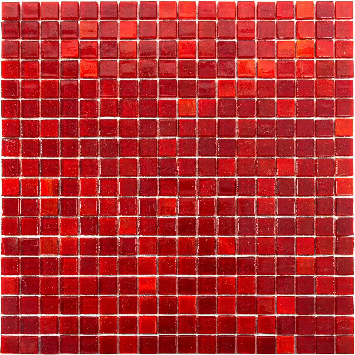 Sample Glass Mosaic Tiles Vera Red Mix