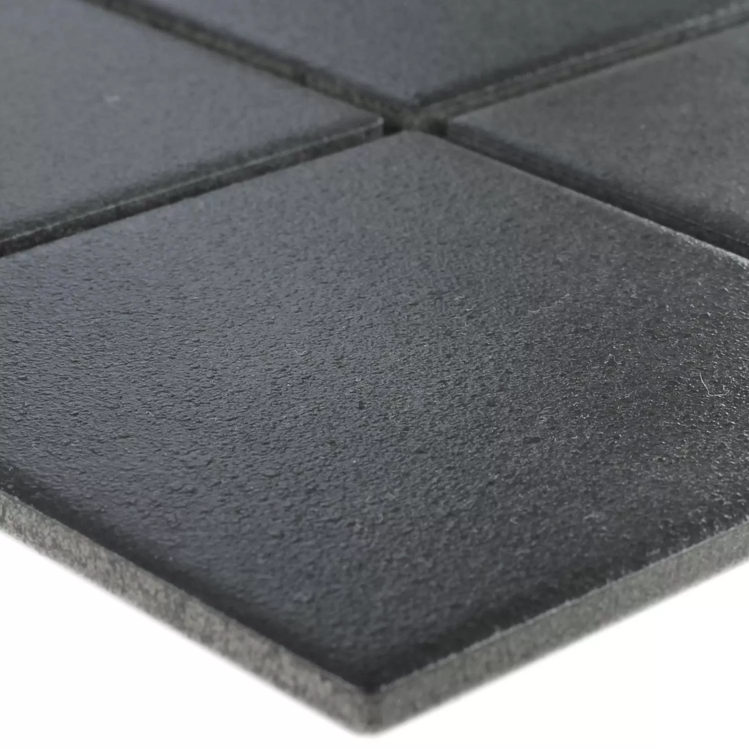 Sample Mosaic Tiles Ceramic Black Uni Non-Slip