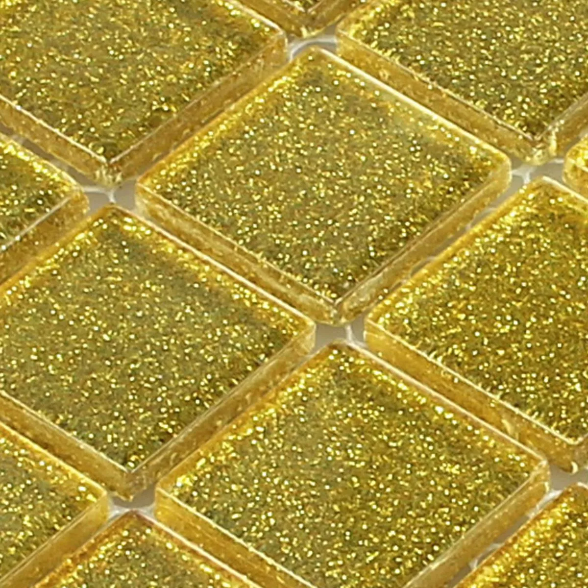 Sample Glass Mosaic Tiles Wichita Gold Glitter