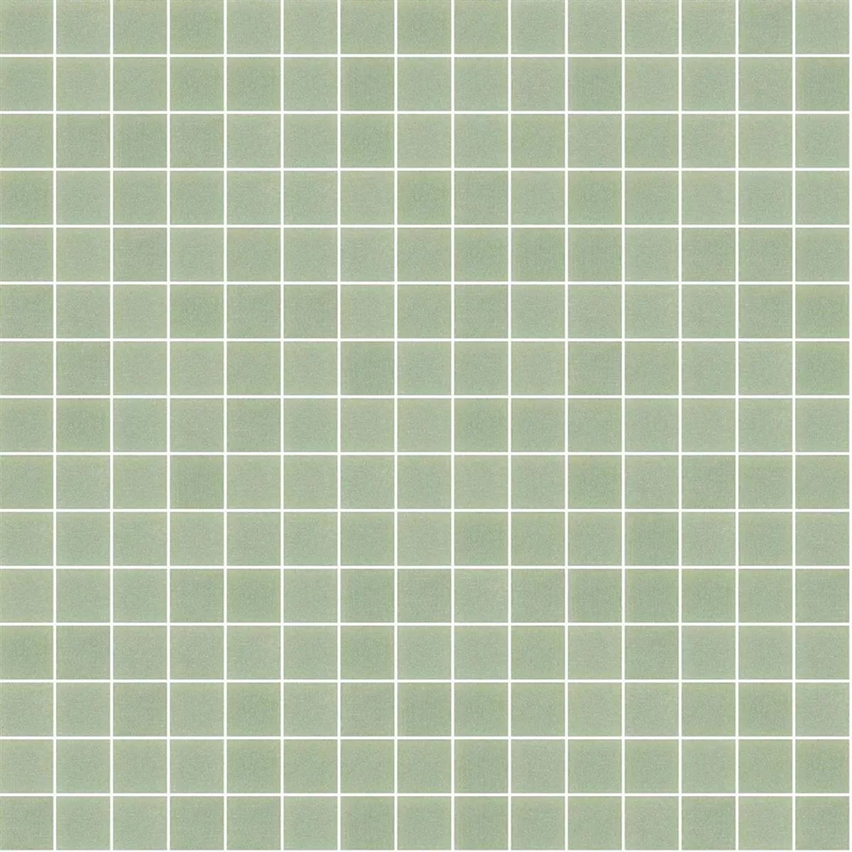 Glass Mosaic Tile Trend-Vi Vitreo 117 Green Grey 20x20mm