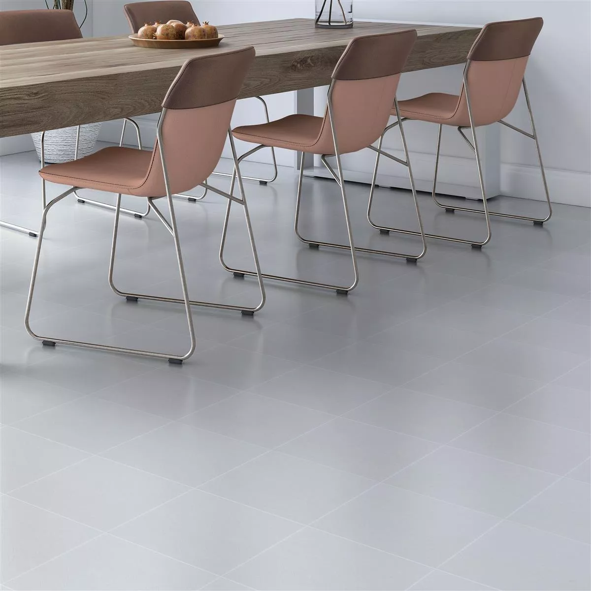 Floor Tiles Cement Optic Wildflower Blanc Basic Tile 18,5x18,5cm