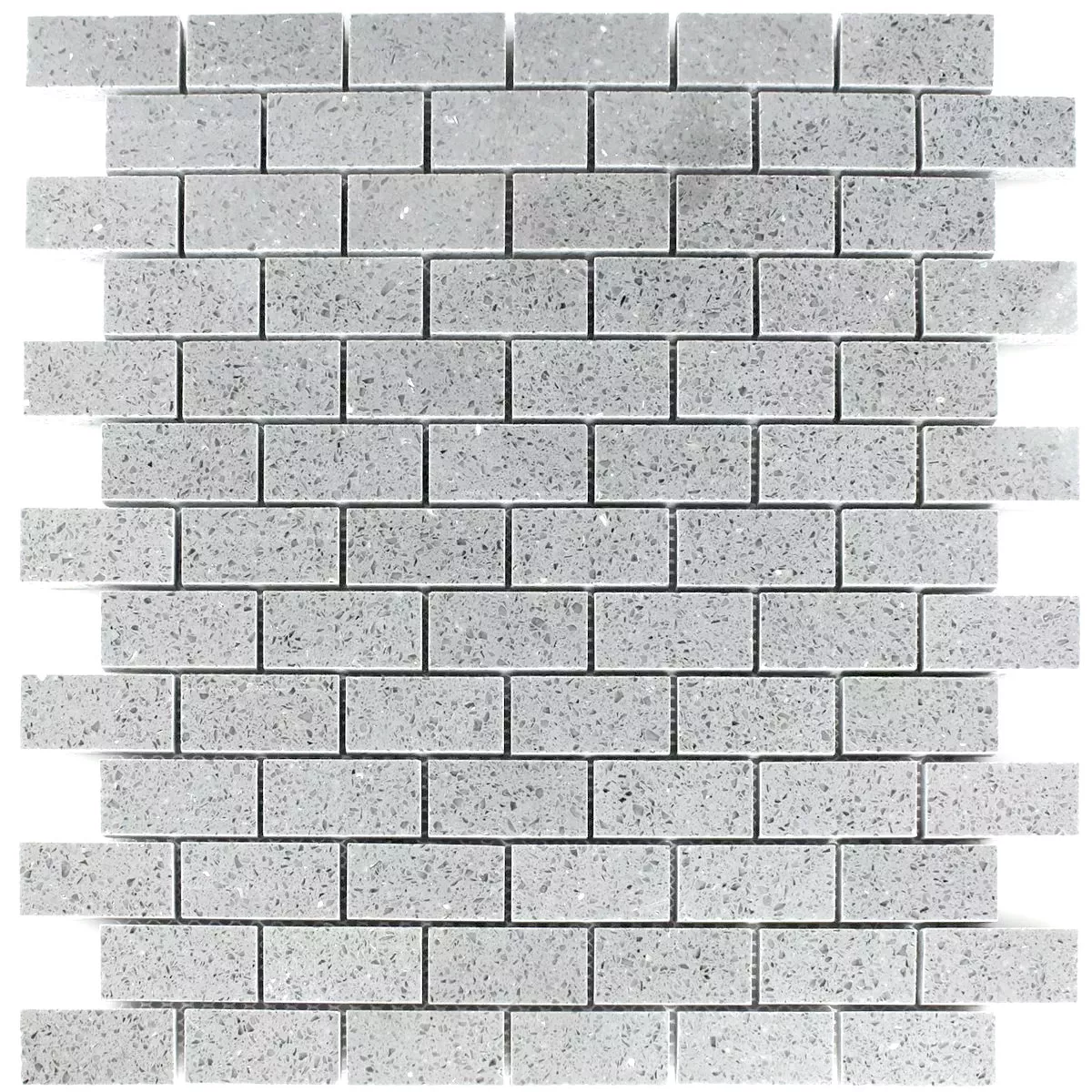 Sample Mosaic Tiles Resin Quartz Grey