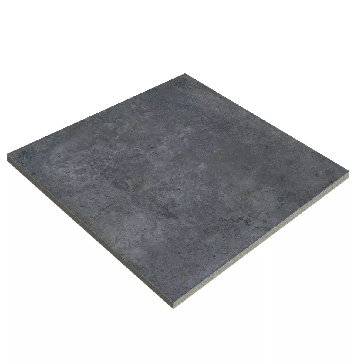 Terrace Tiles Porcelain Stoneware Bentonia Black 60x60x2 cm