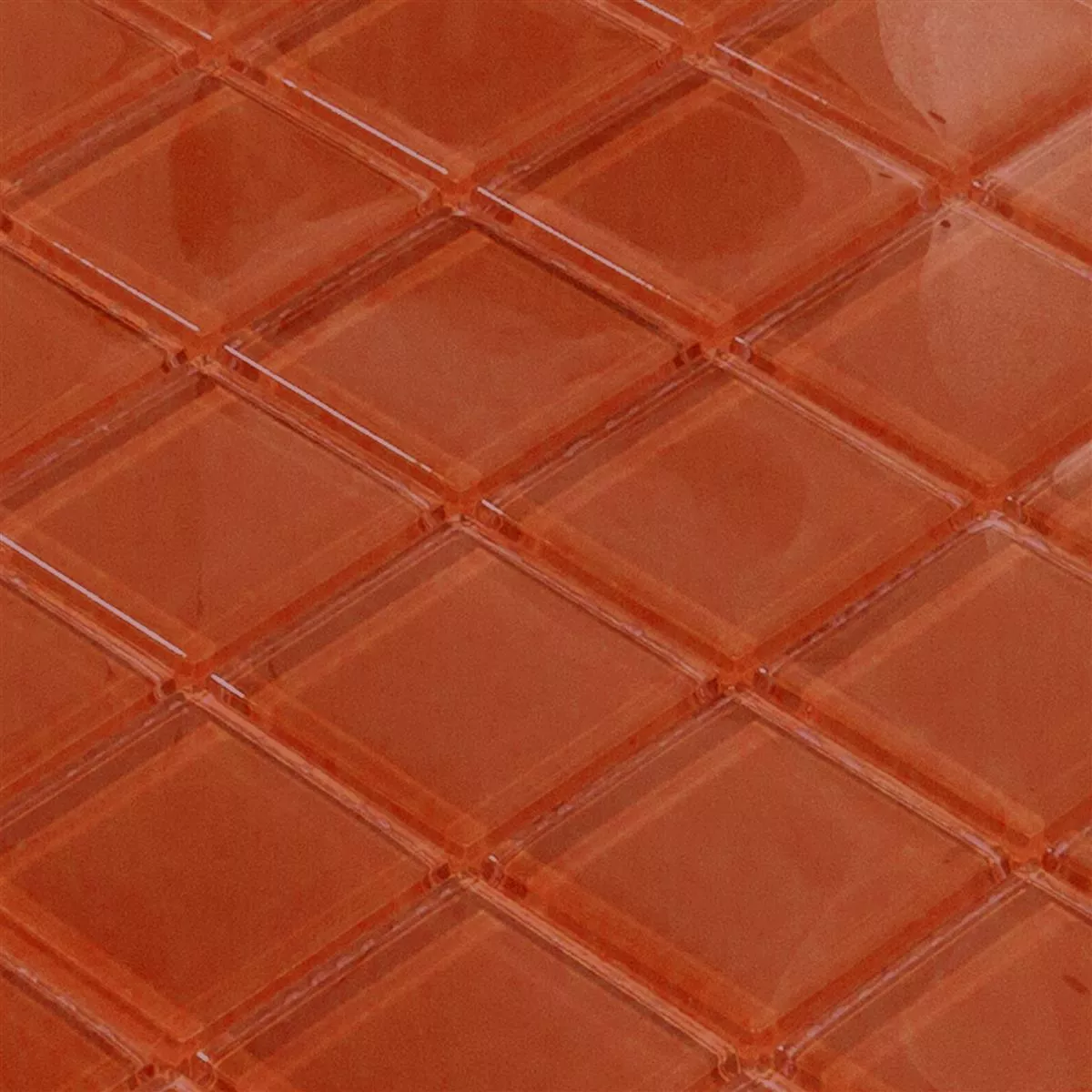 Glass Mosaic Tiles Melmore Red