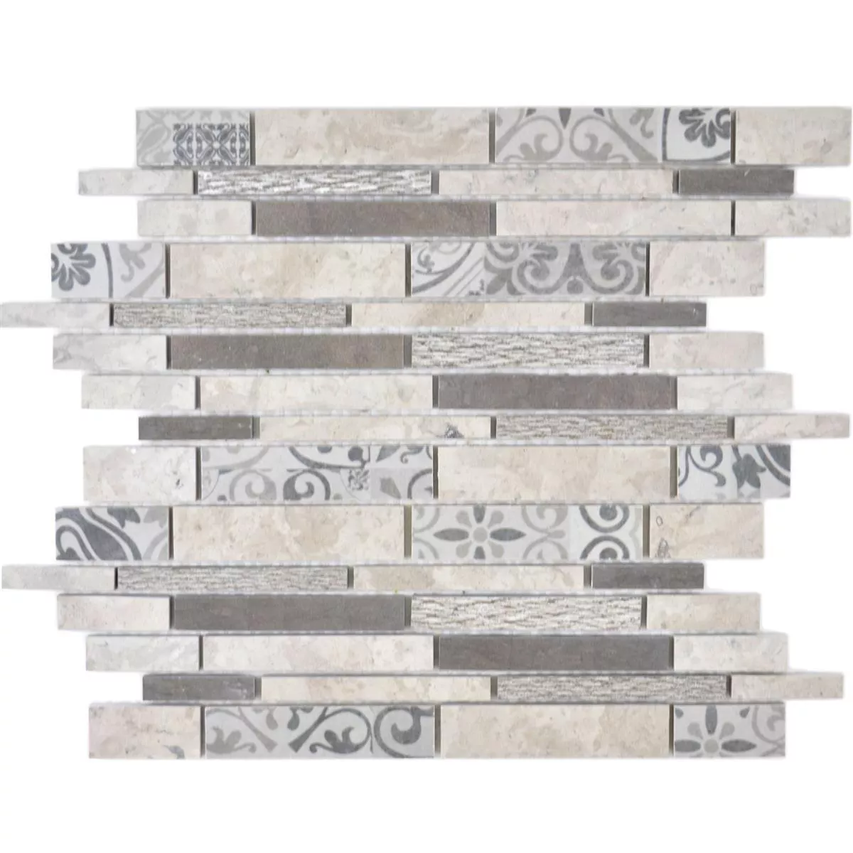 Sample Ceramic Mosaic Tiles Mythos Sticks Grey