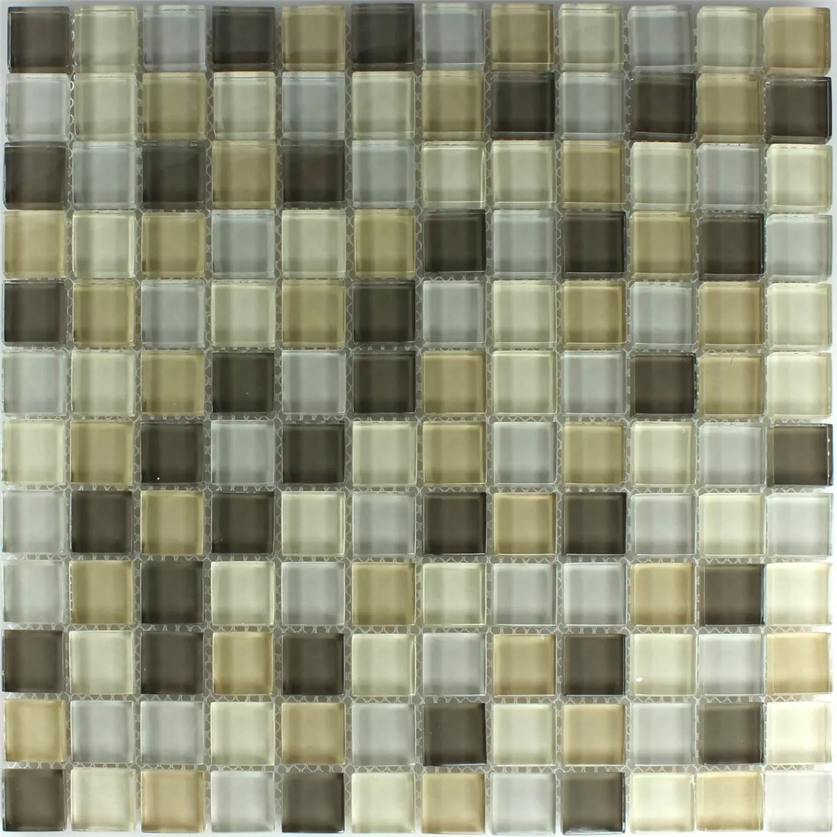 Mosaic Tiles Glass Light Green 23x23x8mm