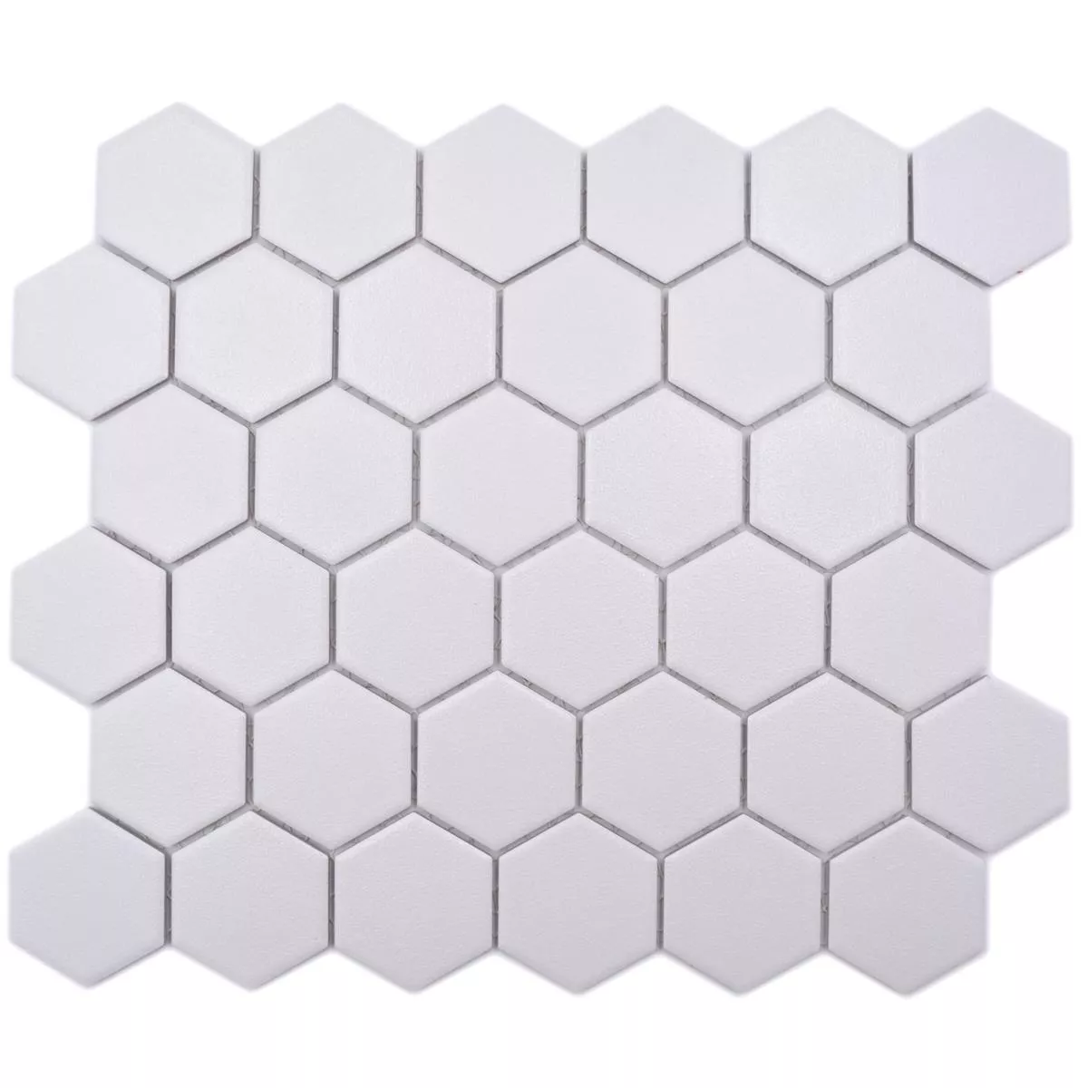 Ceramic Mosaic Bismarck R10B Hexagon White H51