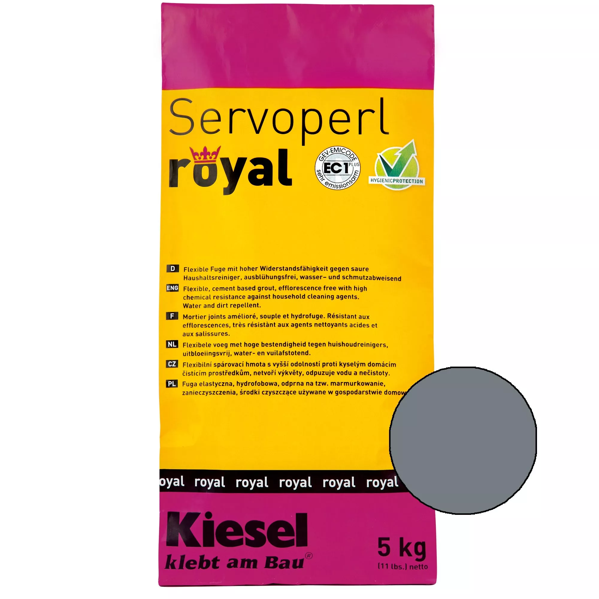 Kiesel Servoperl royal - flexible, water- and dirt-repellent joint (5KG basalt)