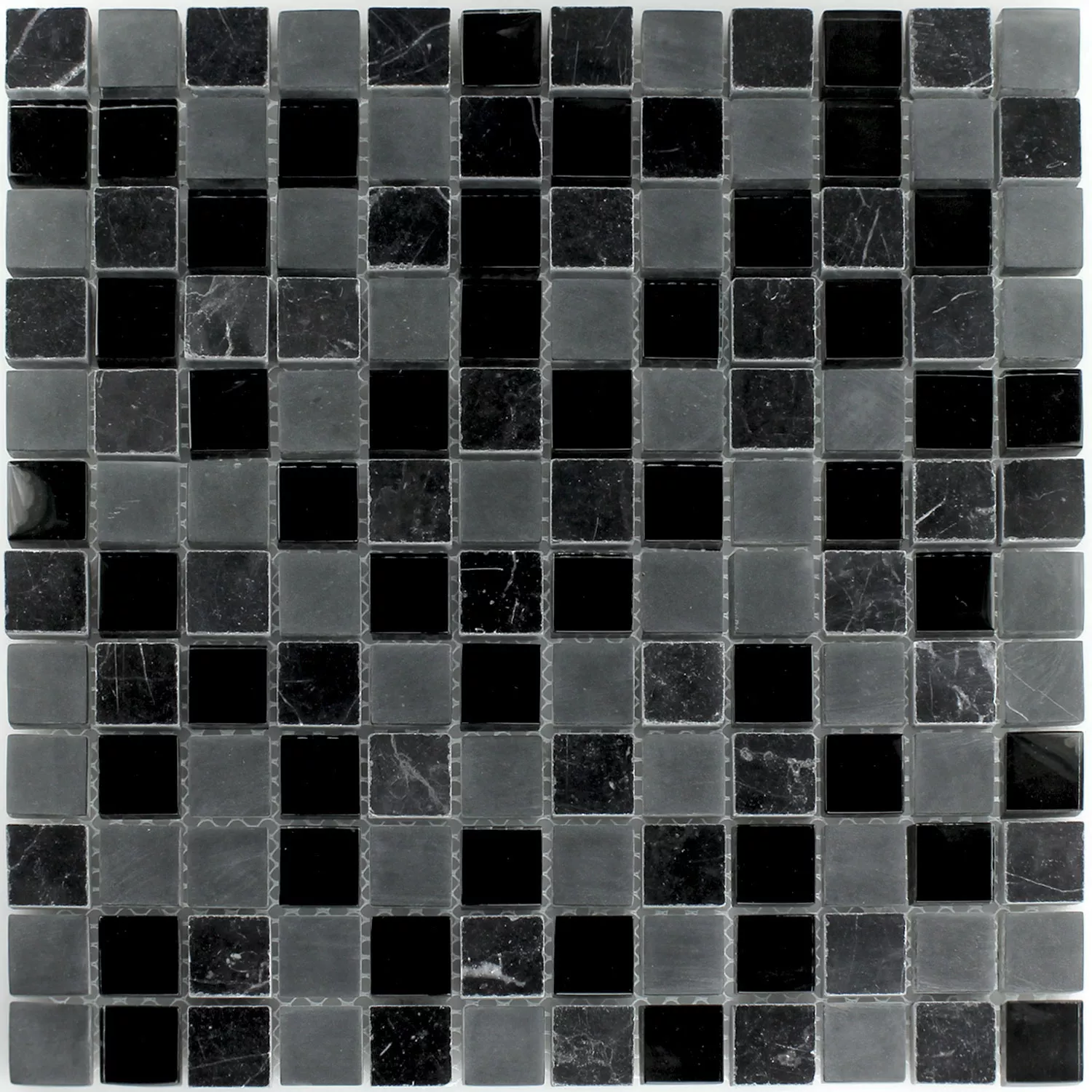 Mosaic Tiles Glass Marble Zambia 23x23x8mm