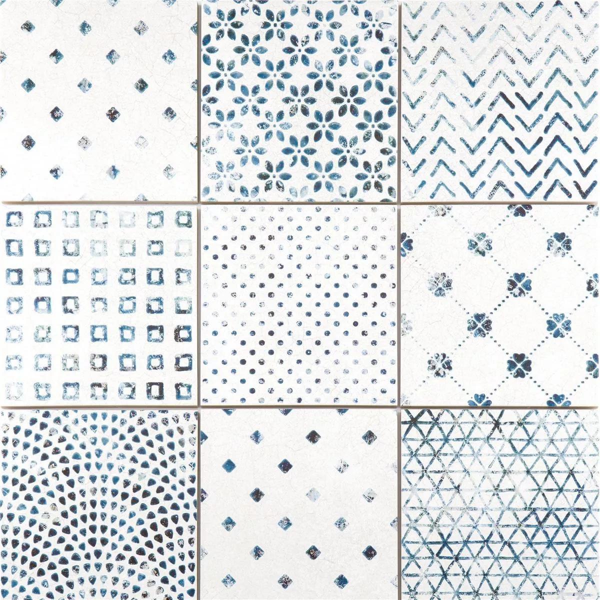Floor Tiles Talia Retro Optic Blue 18,5x18,5cm Floor Tiles Talia Retro Optic Blue 18,5x18,5cm