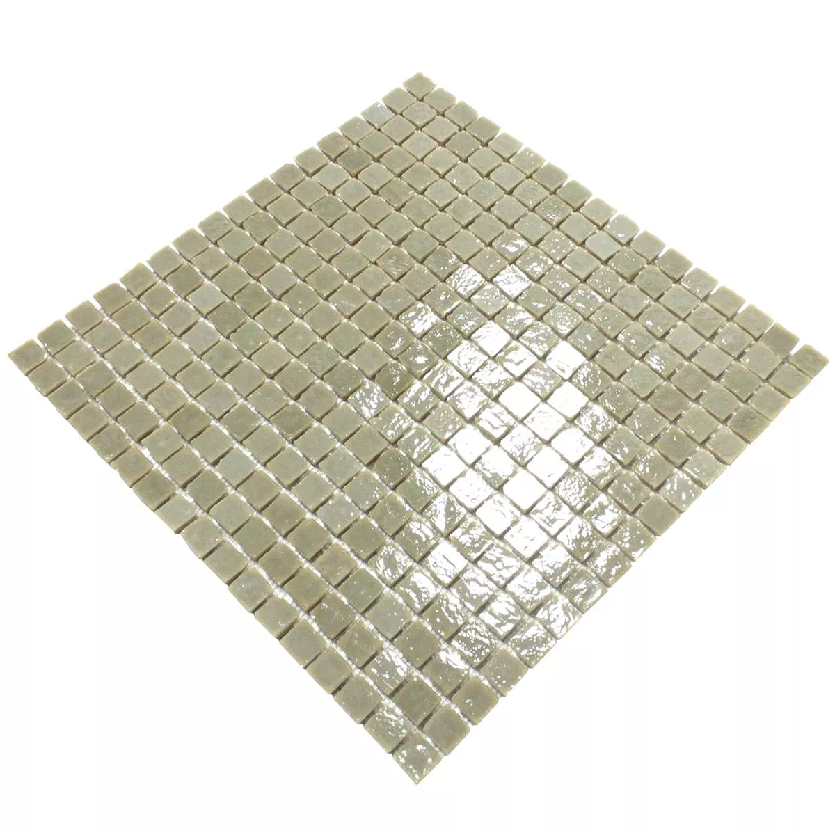 Sample Glass Mosaic Tiles Havana Mud