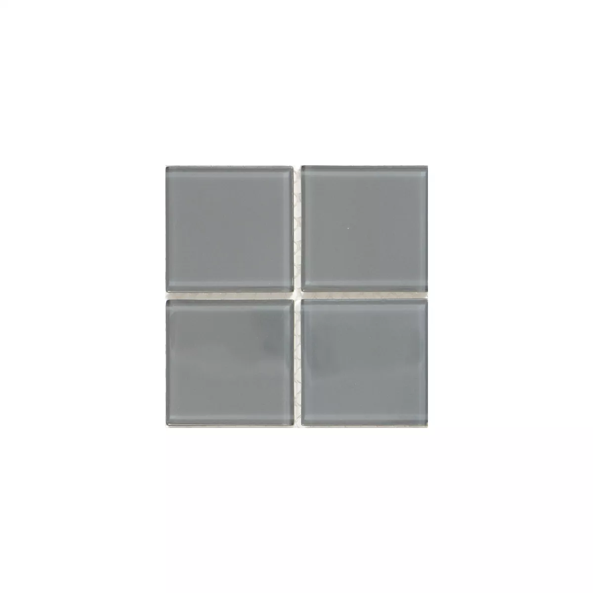 Sample Glass Mosaic Tiles Brahma Grey Uni