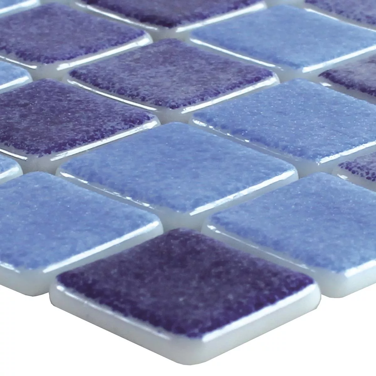 Sample Glass Swimming Pool Mosaic Antonio Blue Mix
