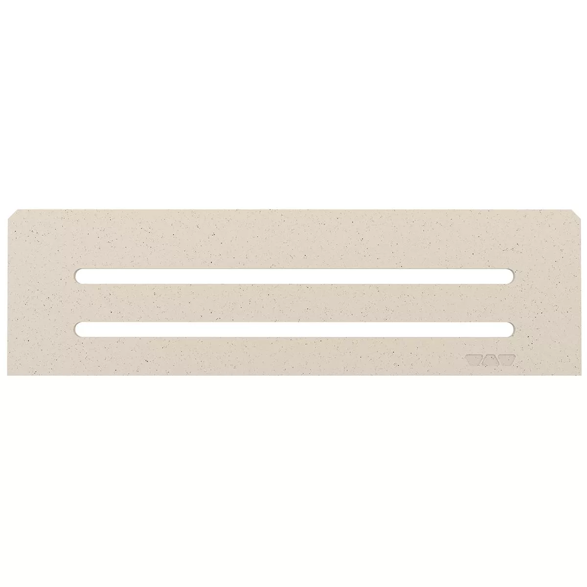 Nischen Wandablage Schlüter Rechteck 30x8,7cm Wave Elfenbein