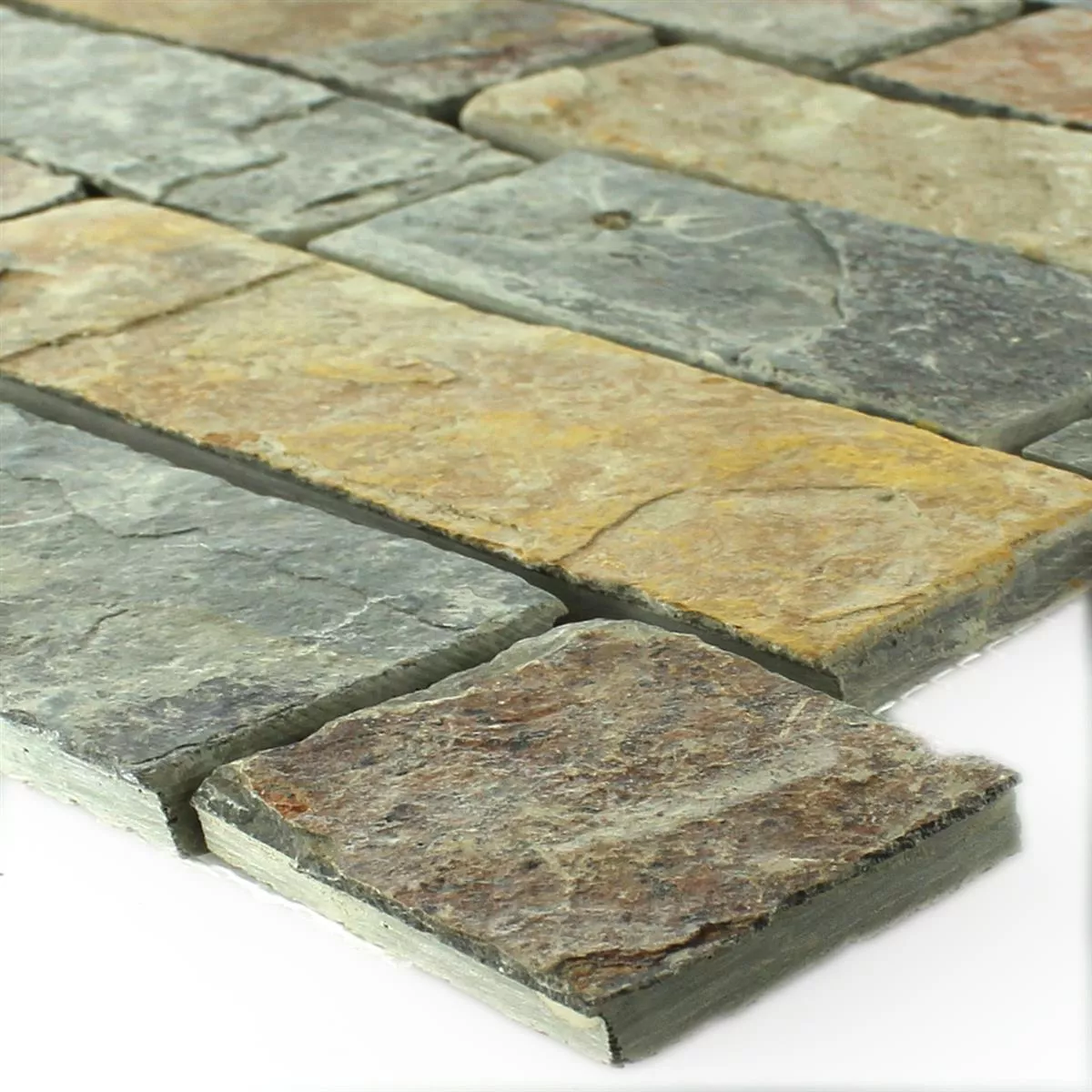 Mosaic Tiles Slate Rost Brown Brick Mosaic Tiles Slate Rost Brown Brick