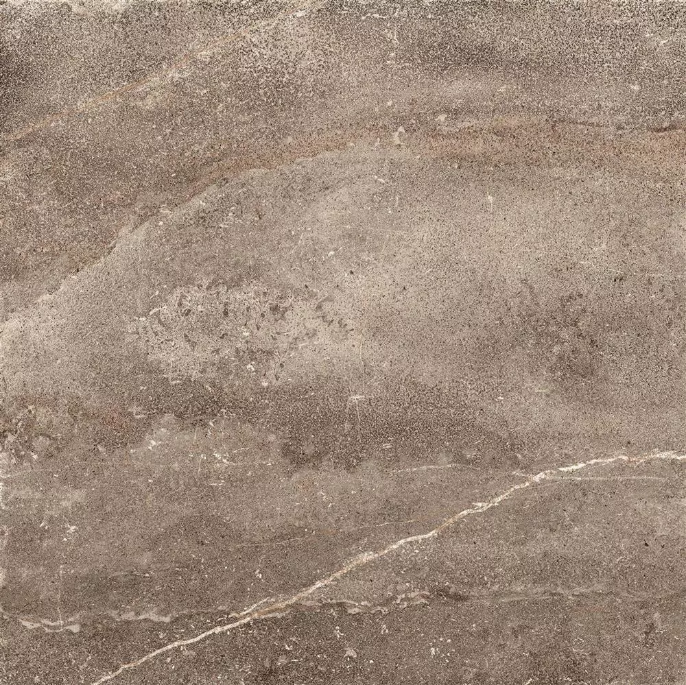 Sample Floor Tiles Detmold Natural Stone Optic 60x60cm Brown