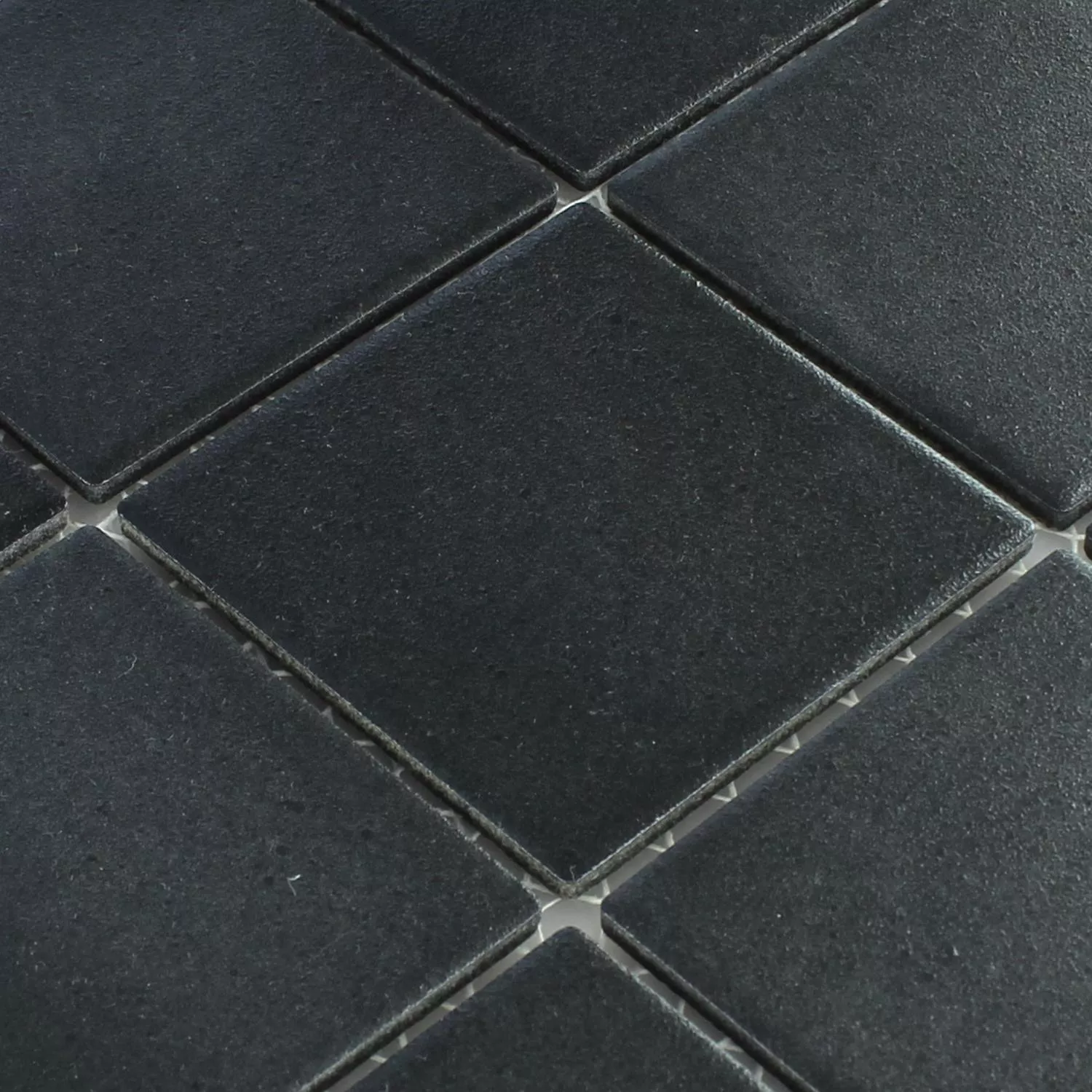 Mosaic Tiles Ceramic Black Uni Non-Slip
