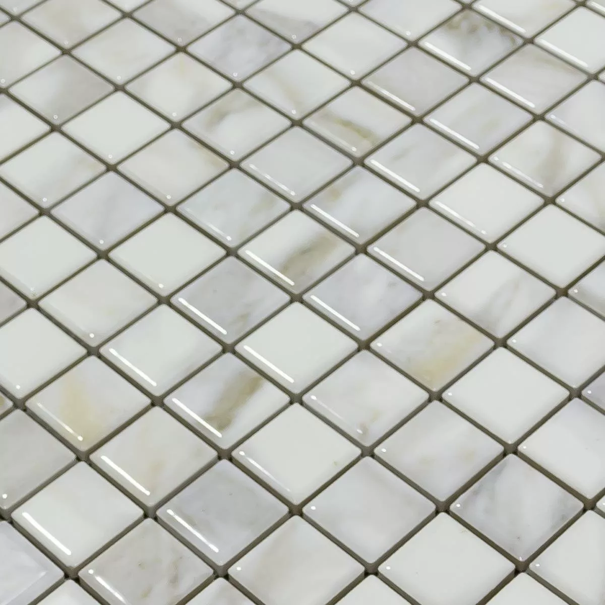 Ceramic Mosaic Tiles Elysium Marble Optic Blanc 23