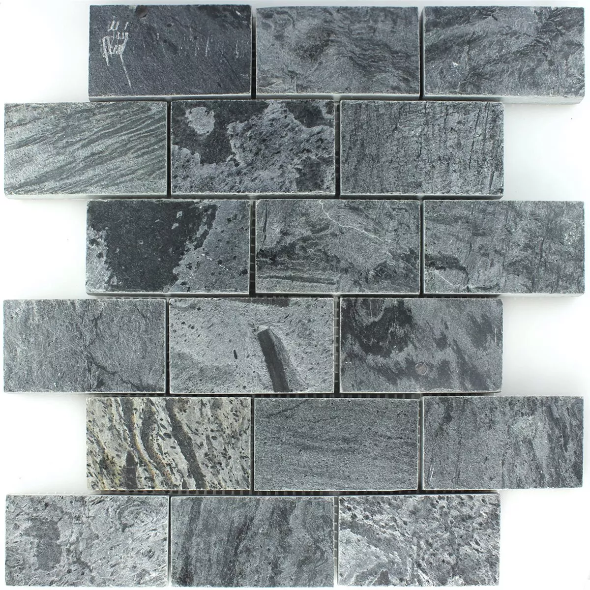 Mosaic Tiles Natural Stone Quartzite Polished 50x100x10mm