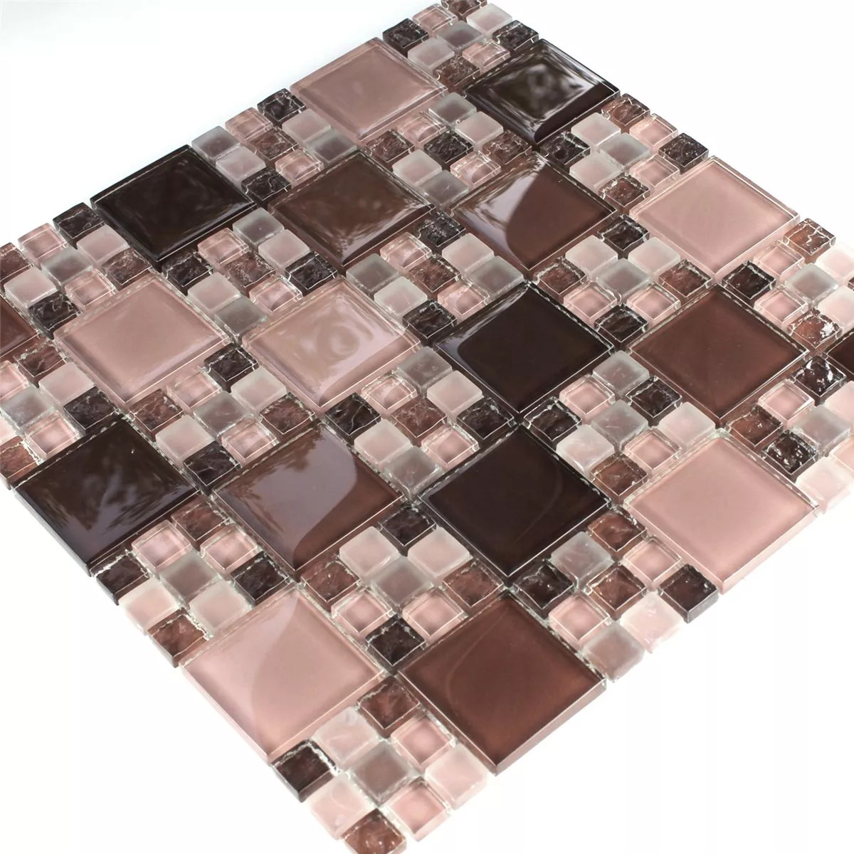 Mosaic Tiles Glass Tiles Bordeaux Mix
