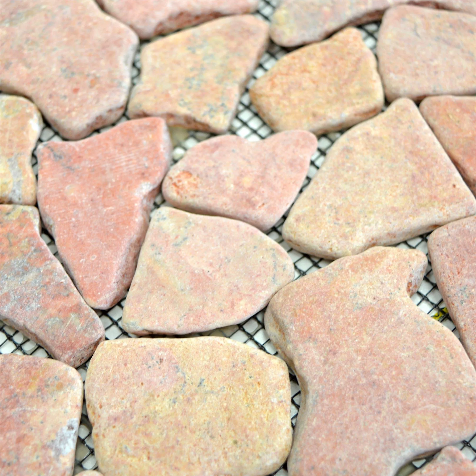 Sample Marble Broken Natural Stone Tiles Poseidon Rossoverona