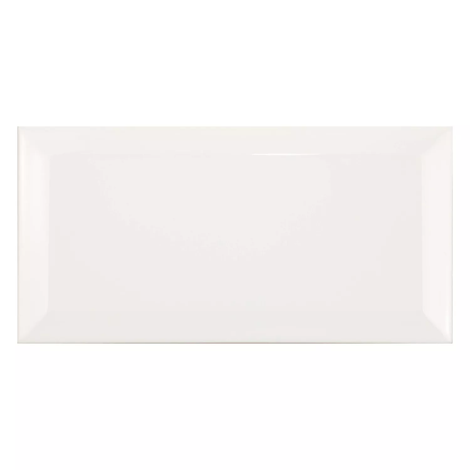 Metro tile Blanc Glossy 10x20 cm Facet Jasper Blanco