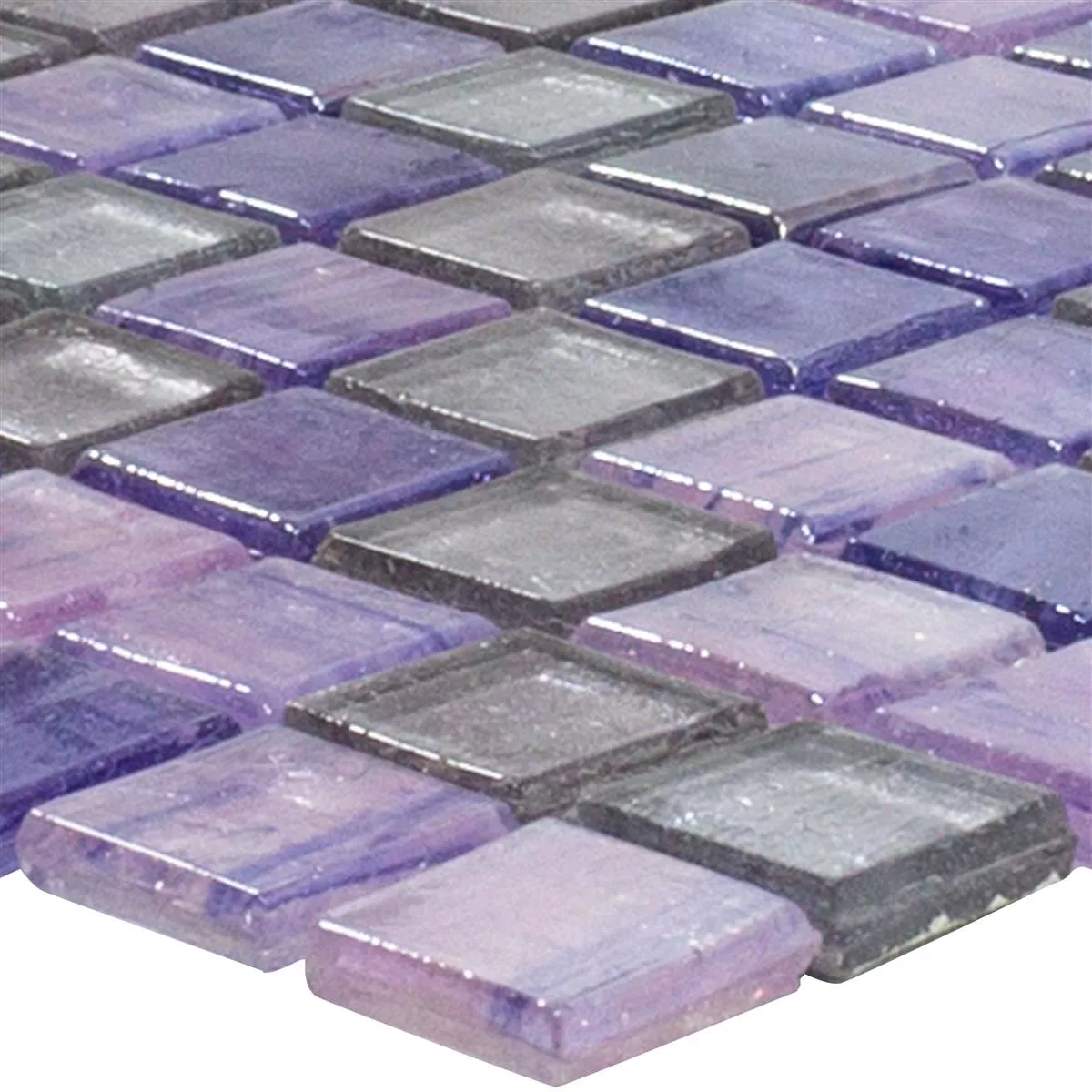 Sample Glass Mosaic Tiles Edessa Purple Mix