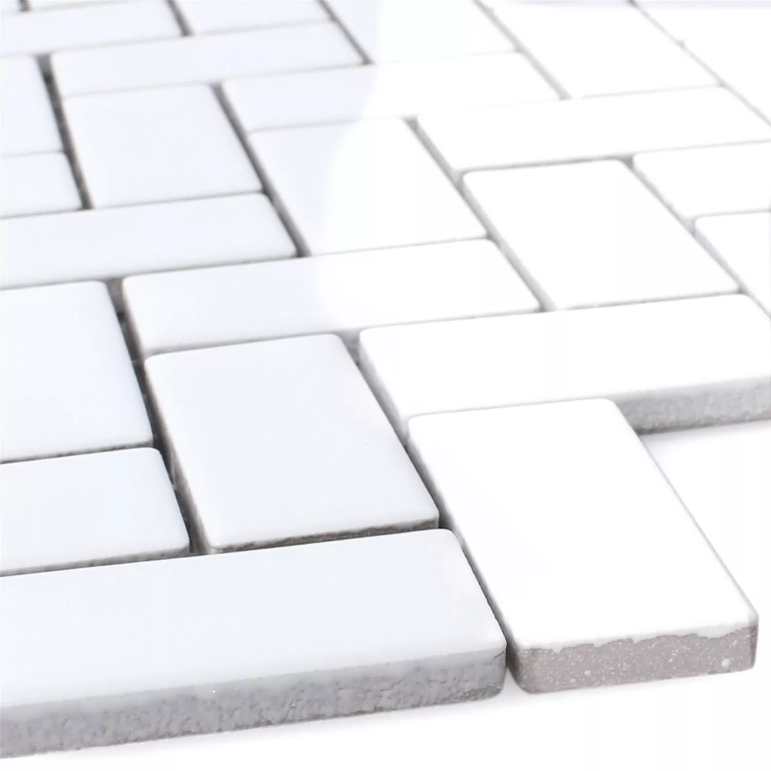 Mosaic Tiles Ceramic Casillas White Glossy Mosaic Tiles Ceramic Casillas White Glossy