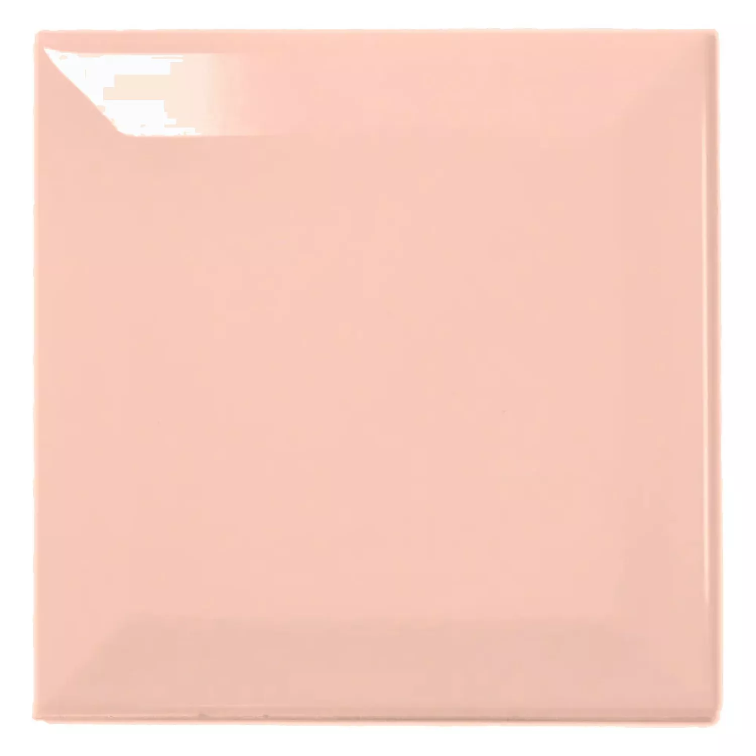 Metro tile Orange Glossy 10x10 cm Facet Catarina Salmon