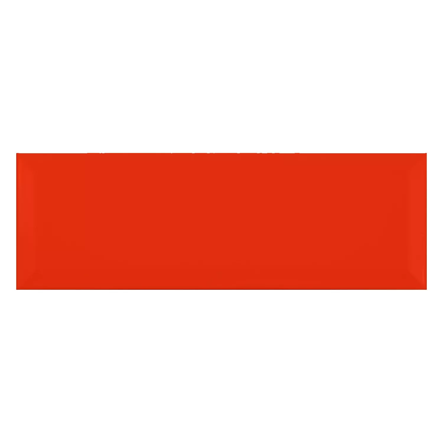 Metro tile Red Mat 10x30 cm Facet El Paso Rojo